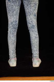 Isla blue jeans calf casual dressed white sneakers 0005.jpg